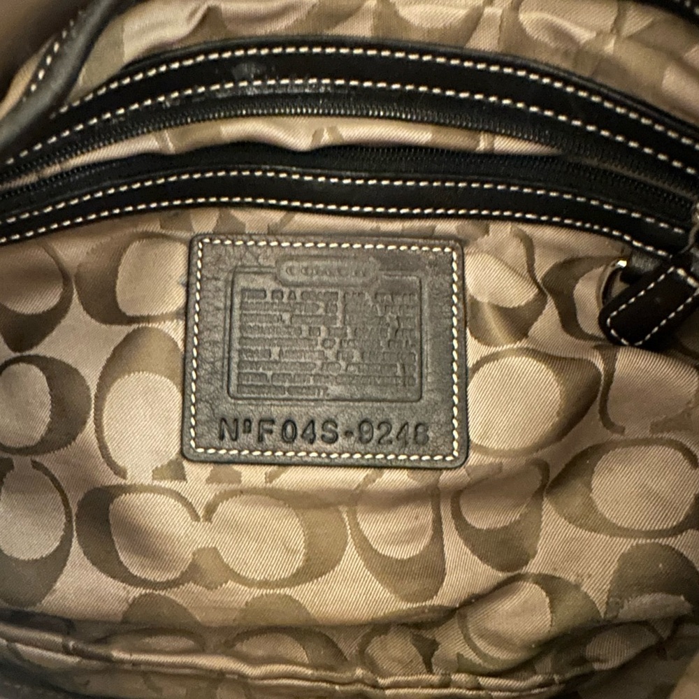 Vintage Y2K Coach Soho 9248 Black Leather Shoulder Bag Large Size - Picture 10 of 10
